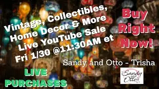 Could this Live Vintage Sale change your life? Tune in to find out | Jan 30 @11:30am et(8:30am pt)
