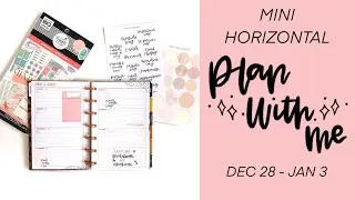 Plan with Me // First Mini Horizontal Spread for 2021! // The Happy Planner