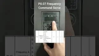 P0.07 Frequency Command Source Setting #invt #frequency #invtSettings