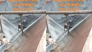 Sand Ship Unloading Error -  Smooth Flow - Relaxing Video