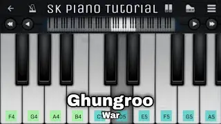 Ghungroo - WAR | EASY Piano Tutorial