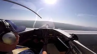Landing CozyIII on a hot and hazy morning