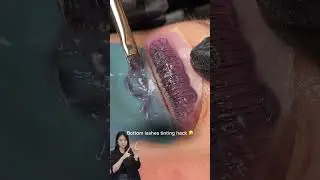 Bottom Lashes Tinting Hack ✨ | Lash Tint Sandwich Trick 🥪