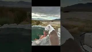 Remote Nevada Hot Springs after work #rvlife #remotework