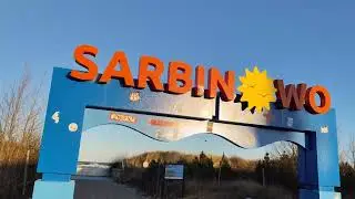 Sarbinowo promenada, sztorm na morzu, ulica Nadmorska, śmieci na plaży, grudzień 