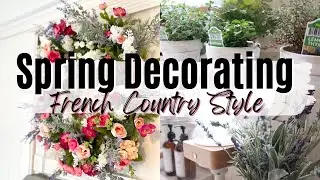 SPRING DECORATING IDEAS ~ SPRING 2023 ~ FRENCH COUNTRY STYLE KITCHEN ~ Monica Rose