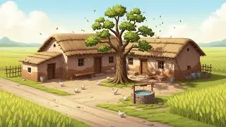 &ldquo;Warmth of the Clay Stove&rdquo;the village life ✨desi ghibli style 