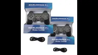 Kit 2 Controle Joystick Bluetooth Compat&iacute;vel Ps3 Tv Pc Gamer Sem Fio + 2 Cabos - 31-12-25
