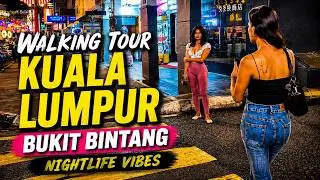 Bukit Bintang After Dark 🇲🇾 | Kuala Lumpur Nightlife Late Night Walk (4K)  Walking Tour