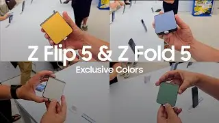 Samsung Galaxy Z Flip 5 & Z Fold 5 EXCLUSIVE COLORS Review - STUNNING🔥