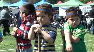 500 peques la rompieron en La Pintana jugando palín ancestral