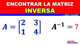 MATRIZ INVERSA de una Matriz de 2x2.