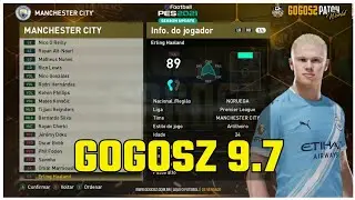 PES 2021 [GOGOSZ PATCH 9.7] FACES E OVERALL DE TODOS OS JOGADORES DO MANCHESTER CITY - GOGOSZ 2026