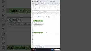 ABS & MOD functions in Excel | Explained Simply