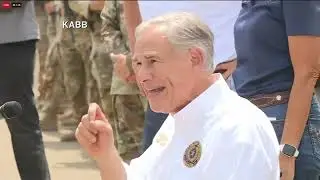 Governor Greg Abbott's press conference border security press conference from Eagle Pass TX  Aug 21,