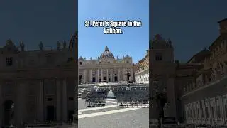 St. Peter&rsquo;s Square in the Vatican. #vatican #popeleoxiv