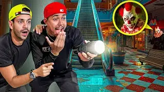 DORMIMOS EN UN CENTRO COMERCIAL CERRADO!! *Despertamos al guardián*