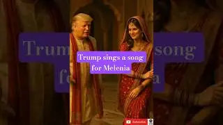 See what song Trump sings for Melania #trump #melenia #youtubeshorts #viral #humor #comedy #funny