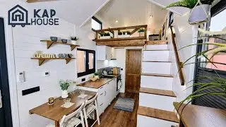 TINY HOUSE FALCON. Das Innere des ganzj&auml;hrig bewohnbaren mobilen Hauses, bereit zum Einzug.