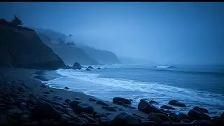 Healing Ocean Waves That Wash Away Worry and Tension - Powerful Waves at Night