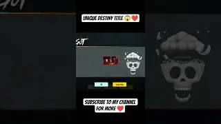 🔥 Viral Title Unique Destiny &ndash; UNIQUE DESTINY is Finally Here 😱🔥 | BGMI New Mythic Set  #bgmi #pubg