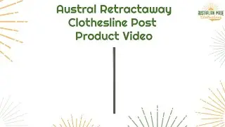 Austral Retractaway Clothesline Post Product Video