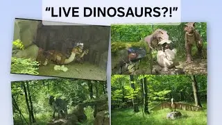 Realistic Dinosaur Park Tour // Life-Size Animatronics in the Forest!