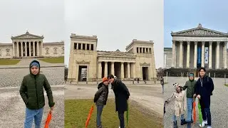 Konigsplatz-Glyptothek-Propylaen, Beautiful Landmarks of Munich Germany