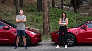NEW Tesla Model 3 Performance First Drive - I Scared Him