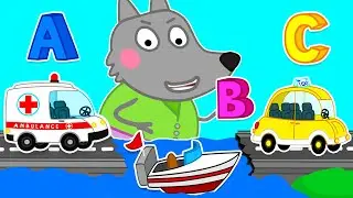 Cute Animals Learn English ABC Alphabet with Wolfoo vs Hamster | Funny Pug Family Cartoon