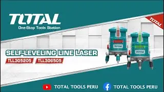 Nivel de Laser  Luz Roja y Verde TOTAL PERU TLL306505 - TLL305205
