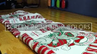 Screen Printing 2 Colors With Halftones /// Start to Finish Screen Print Process
