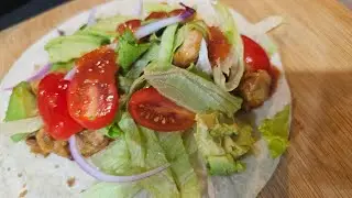 Quick & Fresh Chicken Taco Wraps | Easy Weeknight Dinner Healthy Chicken Tacos Loaded With Veggies