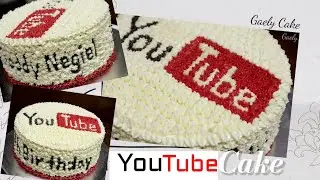 Youtube Cake Design | How To Make A YOUTUBE CAKE | Gaely Cake