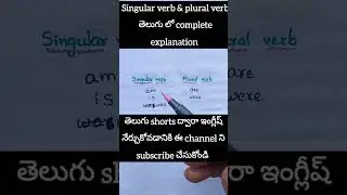 singular verb and plural verb #bestenglishshorts #verbs #singularverb #pluralverb #english #trending