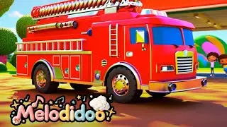 🚒 The Fire Truck Song! | Fun Rescue Vehicle Adventure for Kids 🎶🔥