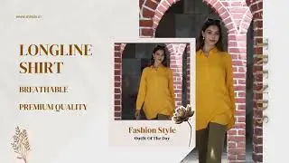 &ldquo;Flowy Rayon Cotton Longline Shirt &ndash; Curve‑Conscious Fit, 18 Colors&rdquo;