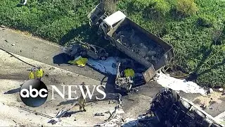 At least five people were killed in a multi-vehicle crash in California