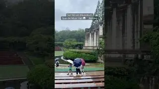 Rainy day at Sun Yat-sen Mausoleum Open Air Music Hall 🌧️🎶 Nanjing