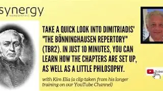 Dimitriadis' 'The Boenninghausen's Repertory' - with Kim Elia