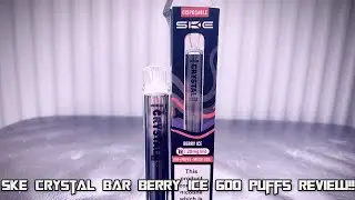 Ske Crystal Bar 600 Puff Berry Ice Vape Review!!
