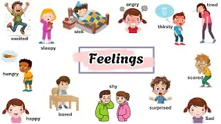 Feelings English Vocabulary | Listen and Repeat and Play Game
