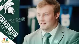 How Michigan State LB Cal Haladay's childhood shaped his playing style | NBC Sports