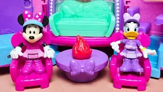 Disney Minnie Mouse Luxury Motorhome Set Satisfying with Unboxing Compilation Toys ASMR #949