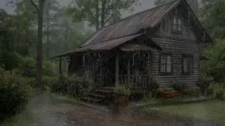 Relaxing rainfall ambience calming breathing helping anxiety melt into deep rest