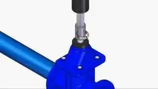 Dalminex telescopic spindle extension stainless steel for gate vavles