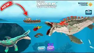 New Gaint Monster Zamaharibu Shark Vs Nessie or Crab Gameplay - Hungry Shark Evolution