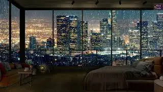 Luxury Los Angles Apartment | Rain Sounds for Sleep | 8 Hours | Relax