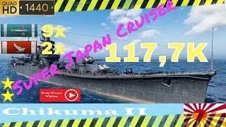 Chikuma II Premium Ship You fly, you shoot effective torpedoes (World of Warships) 117,7 K