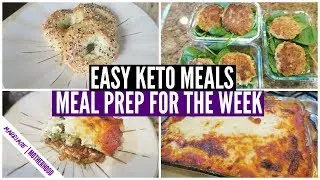EASY KETO MEALS 🍳🥓 Meal Prep and Cook with me for the WEEK!